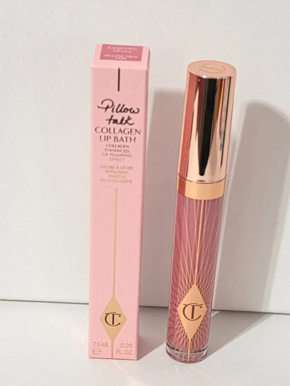 Charlotte Tilbury Collagen Lip Bath Gloss - Pillow Talk Fair -7.9 ML - 0.26 FL
